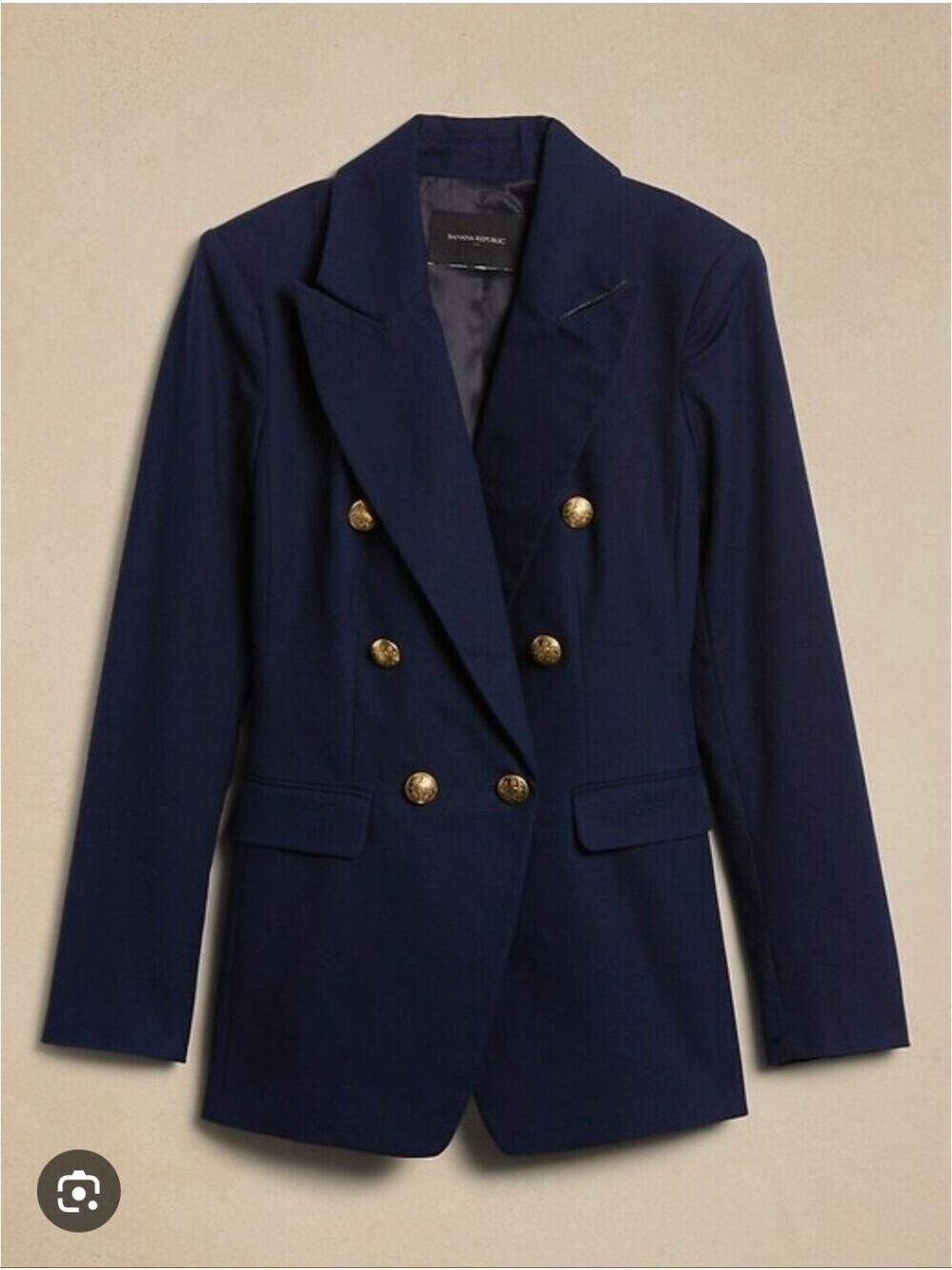 NWT Banana Republic Double-Breasted Navy Captain's Blazer